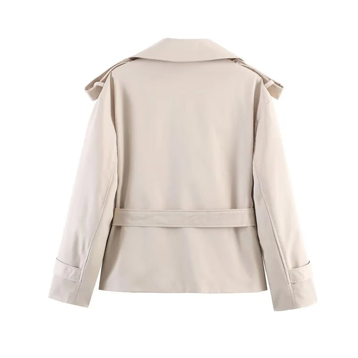 Short Belted Trench Coat - Joanne