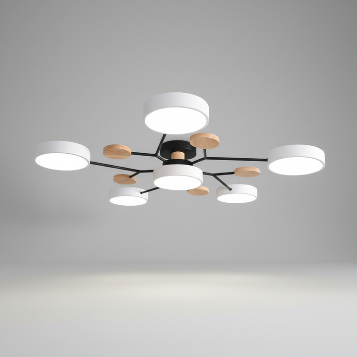 Skandinavische LED Deckenleuchte - SkandiGlow