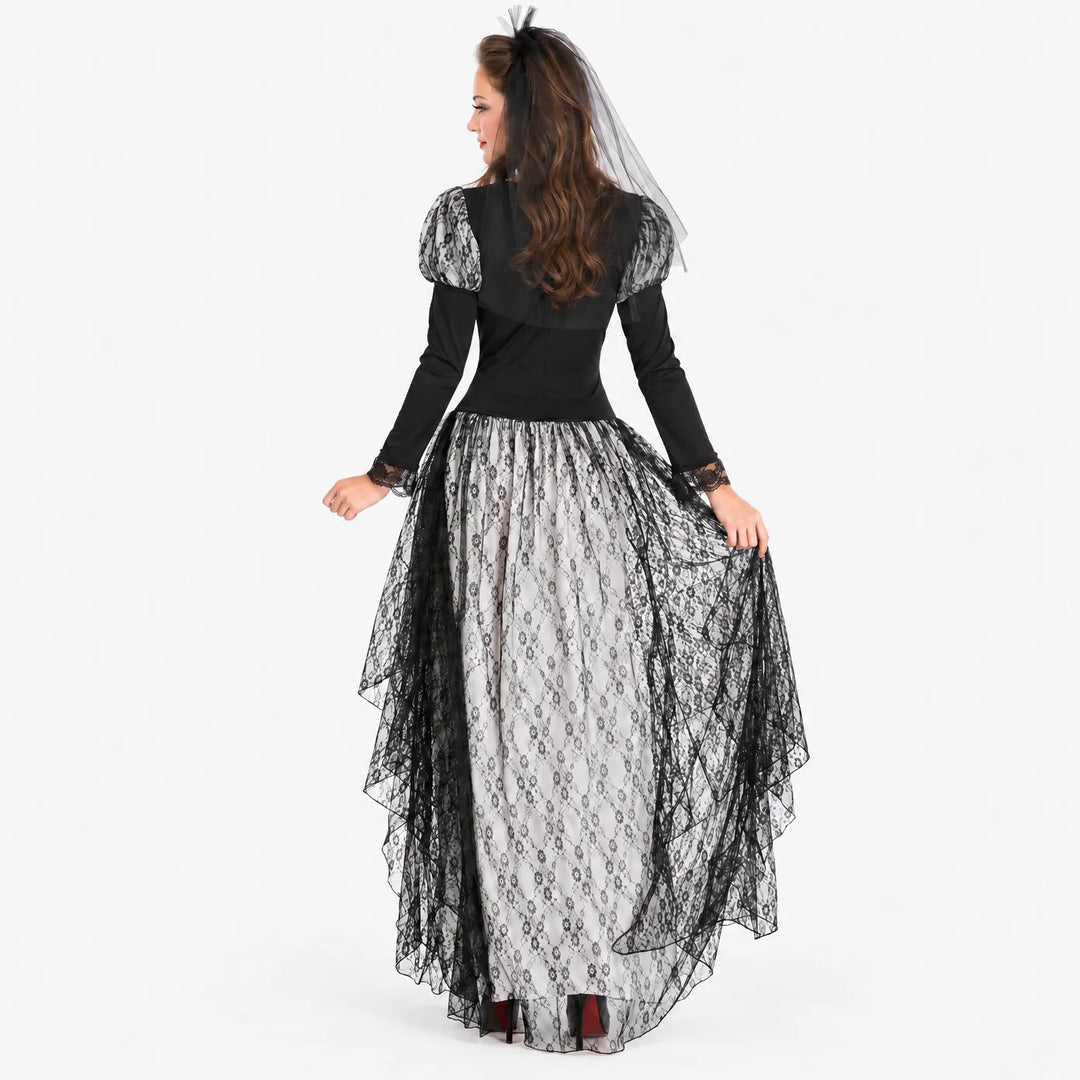 Skeleton Print Halloween Costume - Venosia