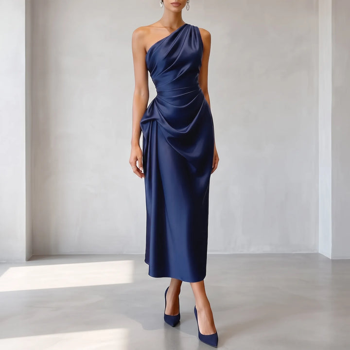 Sleeveless Satin Midi Dress -  Minnie