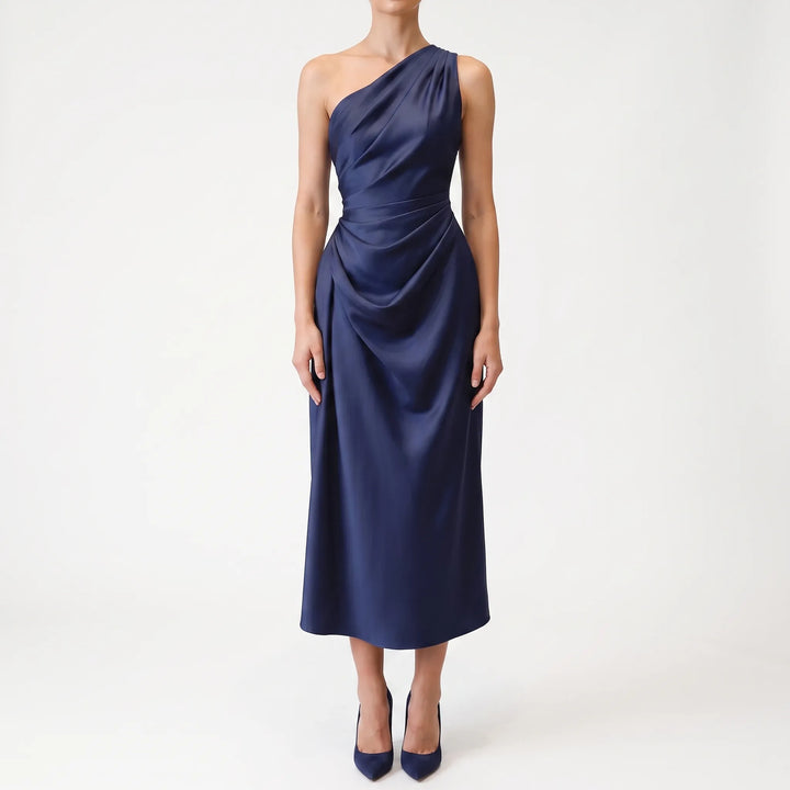 Sleeveless Satin Midi Dress -  Minnie