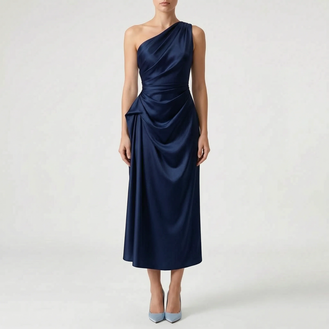 Sleeveless Satin Midi Dress -  Minnie