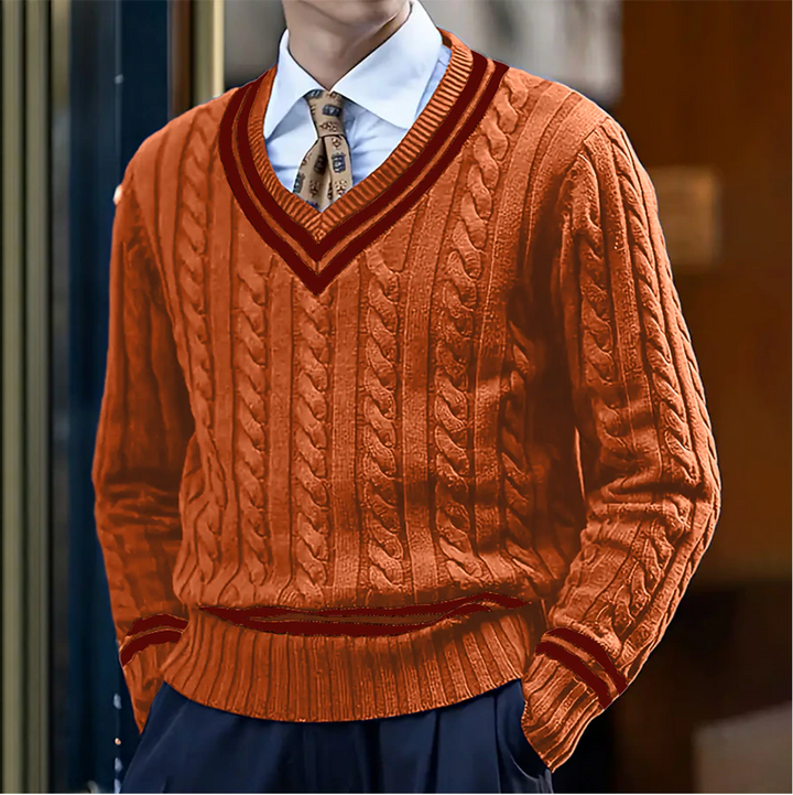 Slim-Fit-Pullover Mit V-Ausschnitt - Rocco