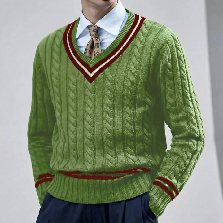 Slim-Fit-Pullover Mit V-Ausschnitt - Rocco