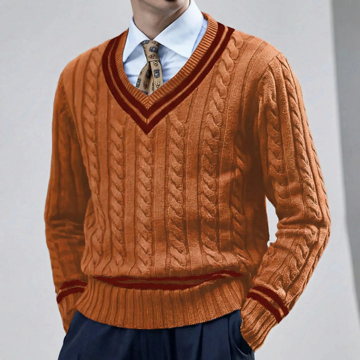 Slim-Fit-Pullover Mit V-Ausschnitt - Rocco