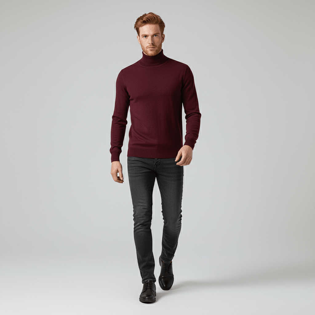 Slim-Fit-Rollkragenpullover - Friedrich