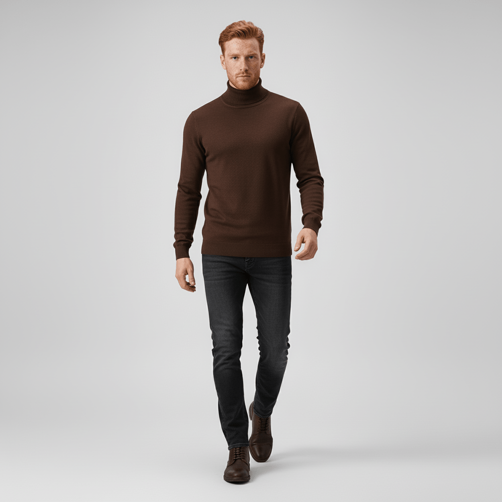 Slim-Fit-Rollkragenpullover - Friedrich