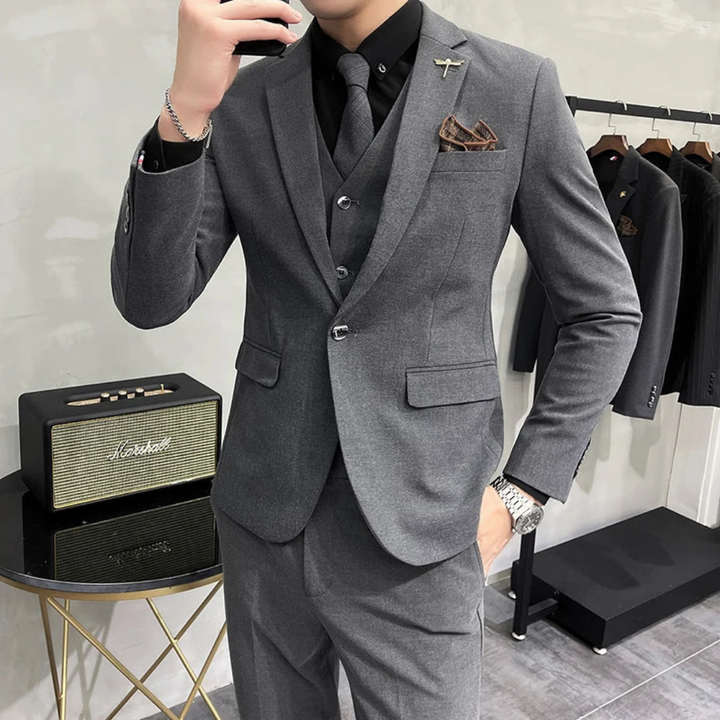 Slim-Fit Dreiteiler - Merlin