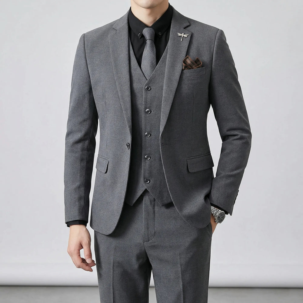 Slim-Fit Dreiteiler - Merlin
