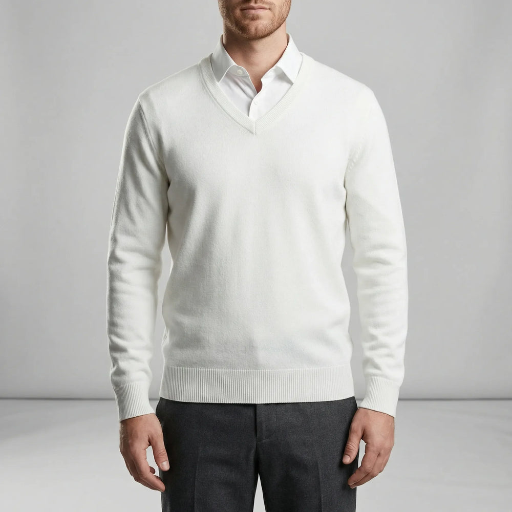 Slim-Fit V-Ausschnitt Pullover - Keanu