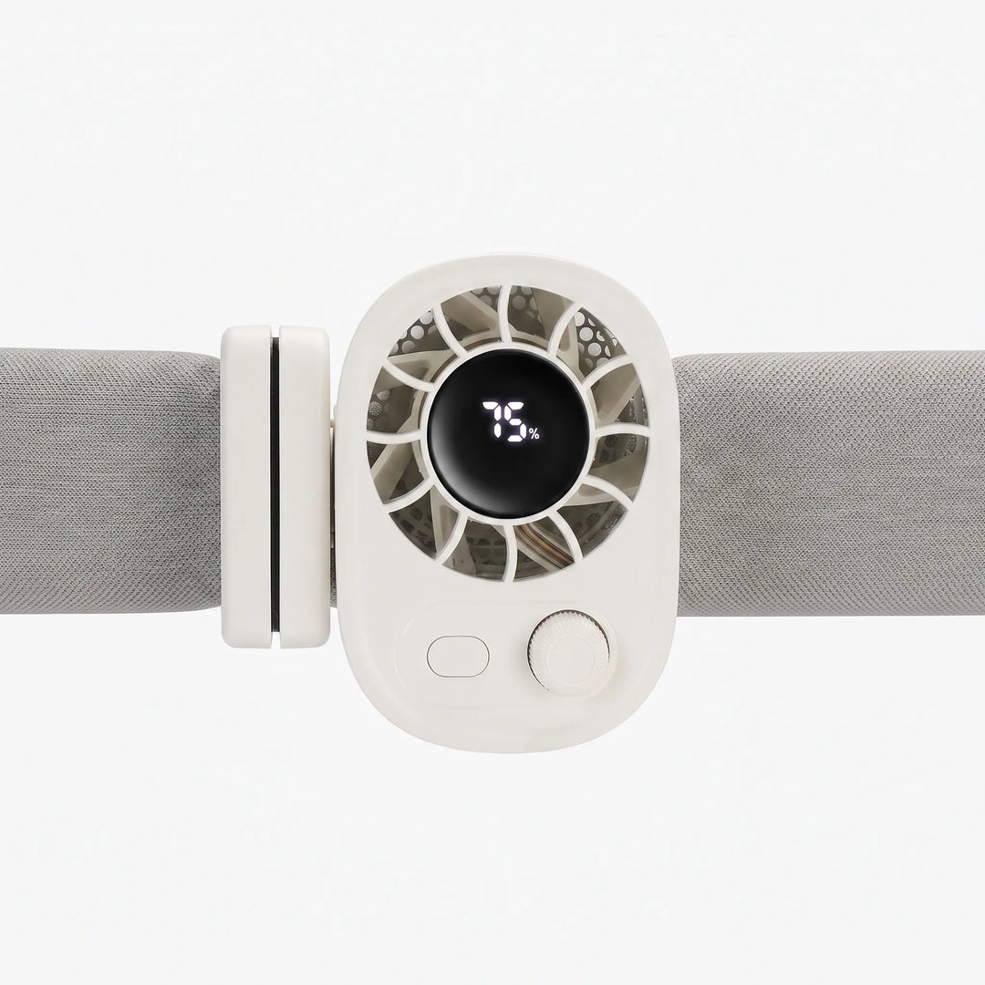 Small Clip On Fan With Display - Aerogrip