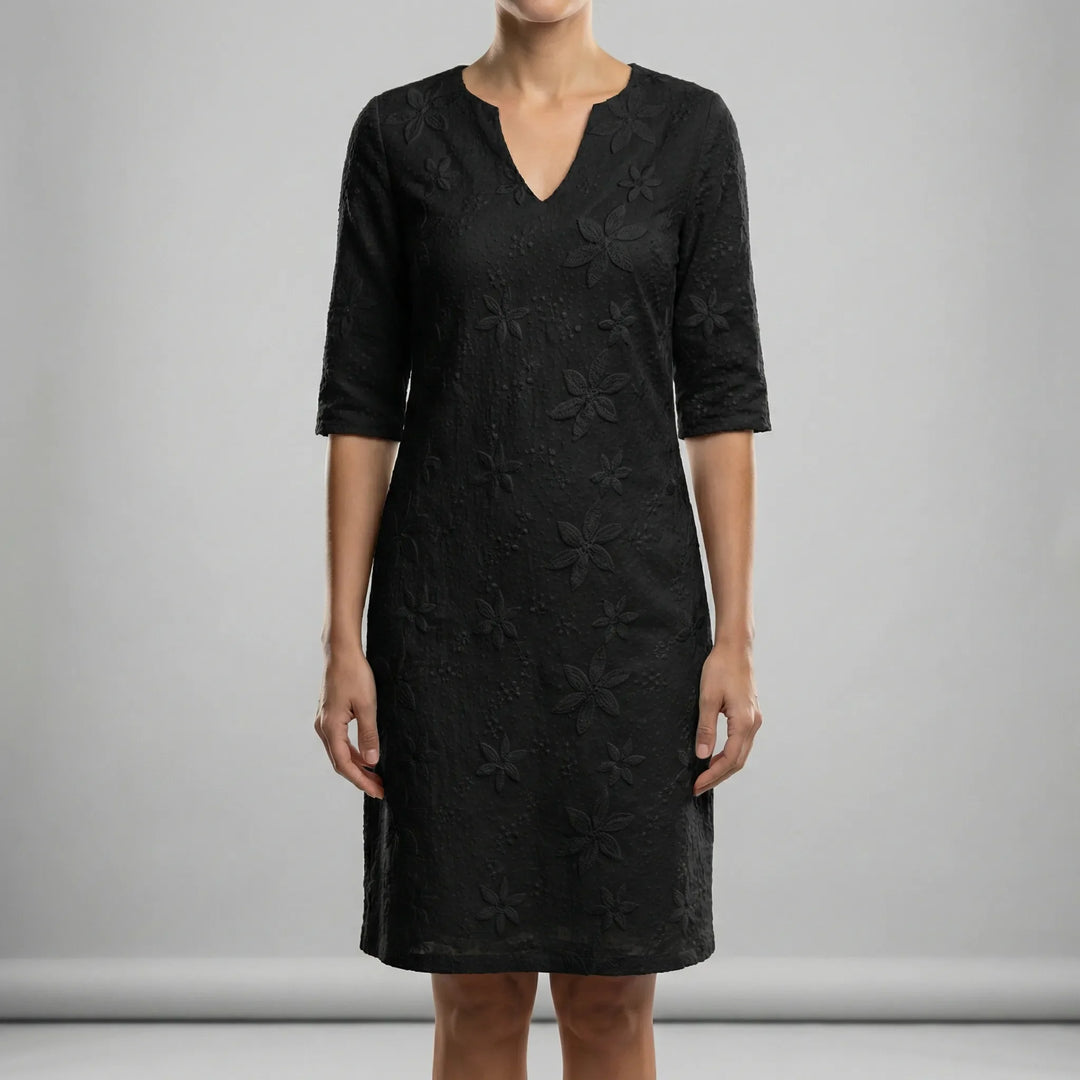 Sommerkleid Mit V-Ausschnitt Und Lockerem Schnitt - Ilayda