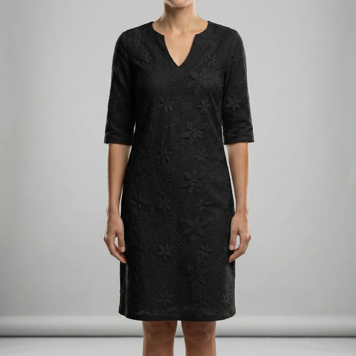 Sommerkleid Mit V-Ausschnitt Und Lockerem Schnitt - Ilayda