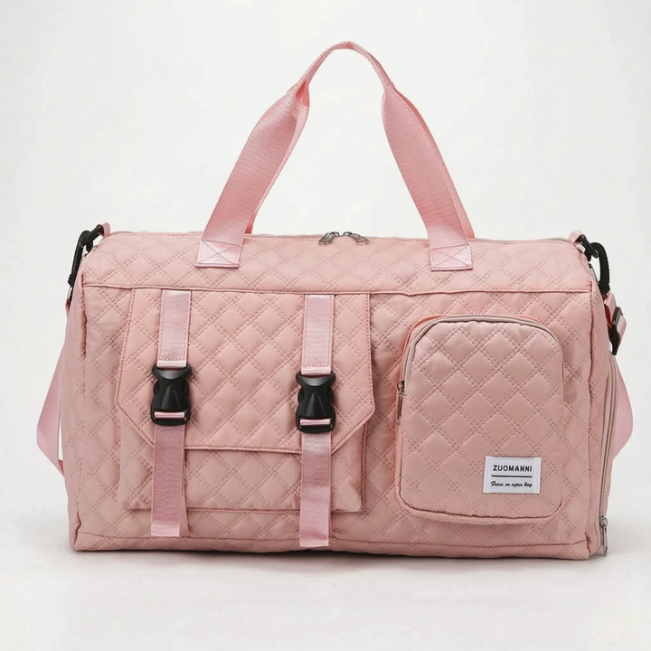 Spacious Quilted Overnight Bag - Brevyn