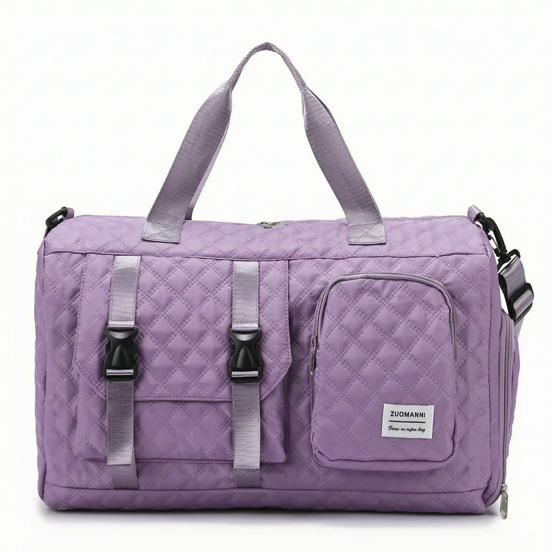 Spacious Quilted Overnight Bag - Brevyn