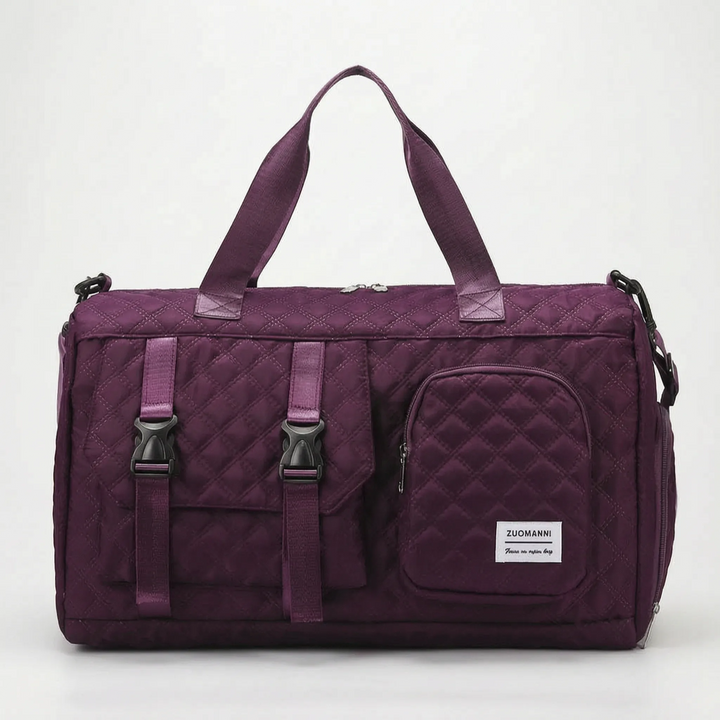 Spacious Quilted Overnight Bag - Brevyn