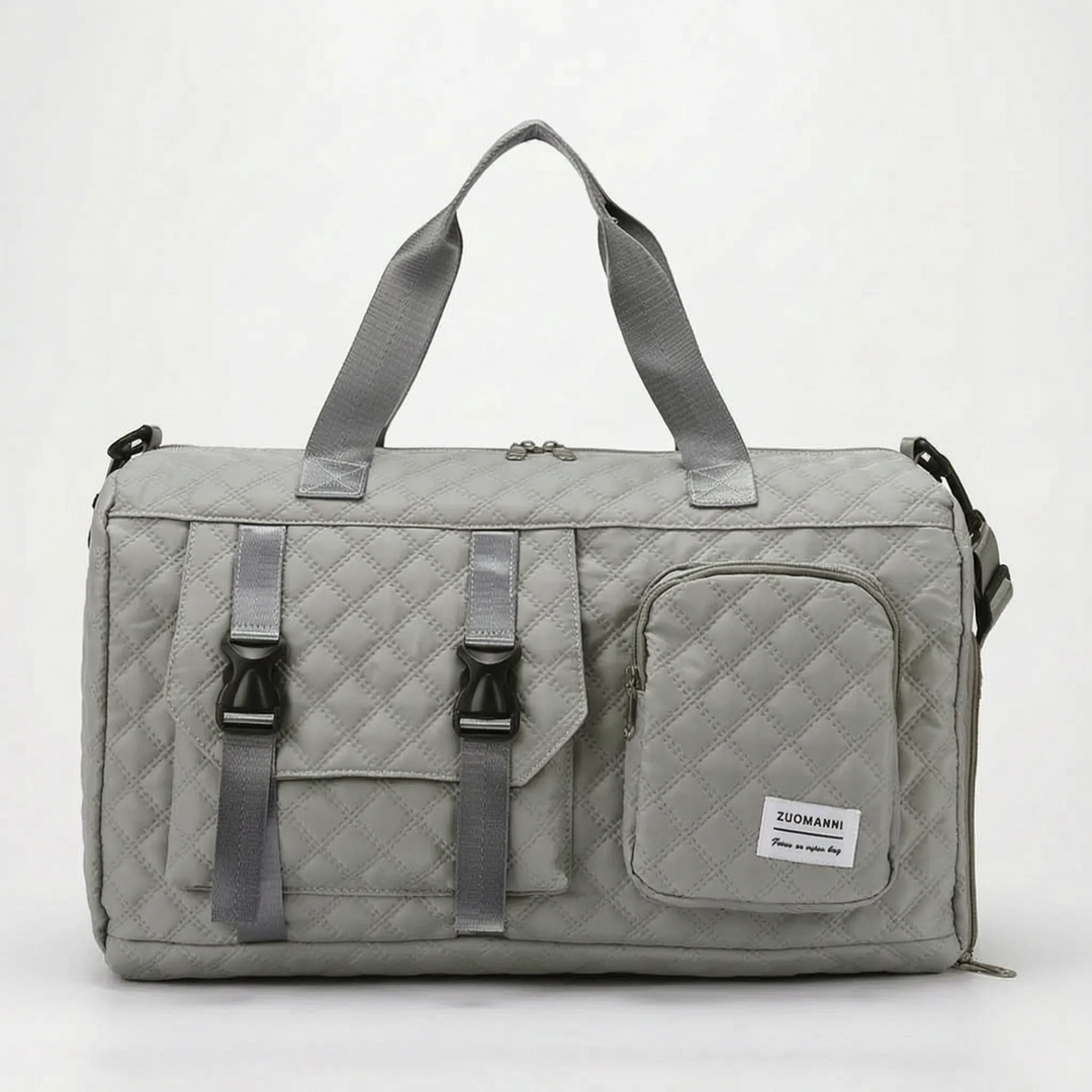 Spacious Quilted Overnight Bag - Brevyn