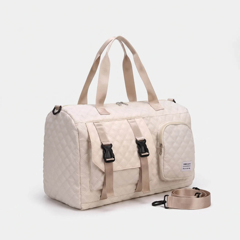 Spacious Quilted Overnight Bag - Brevyn