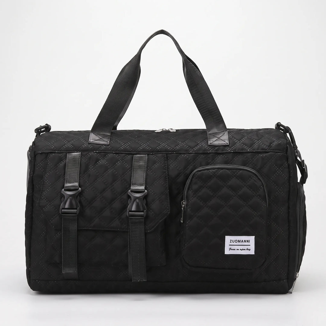 Spacious Quilted Overnight Bag - Brevyn