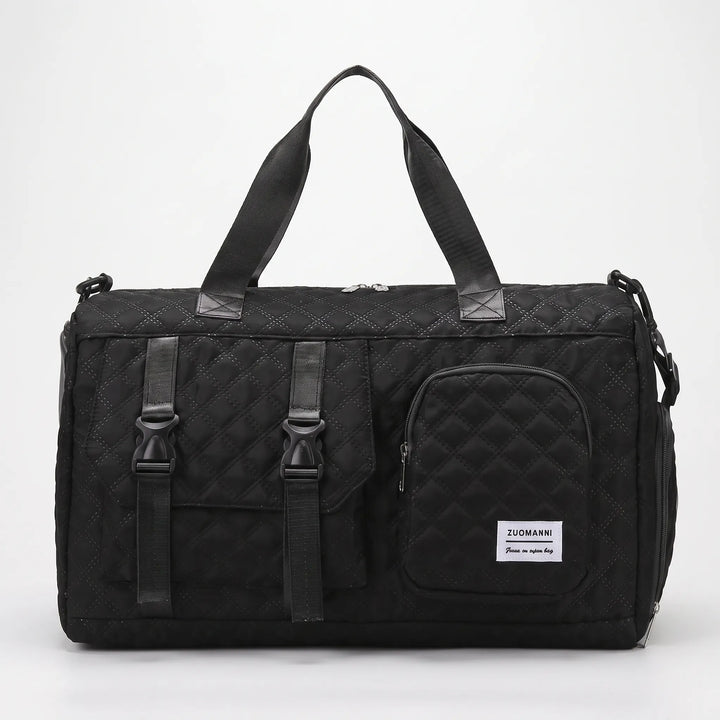 Spacious Quilted Overnight Bag - Brevyn