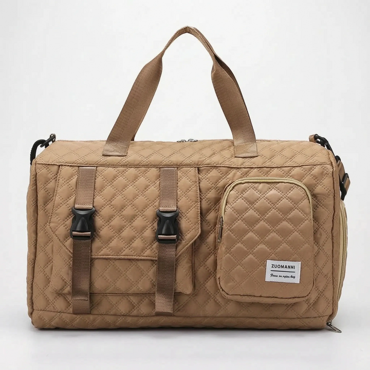 Spacious Quilted Overnight Bag - Brevyn