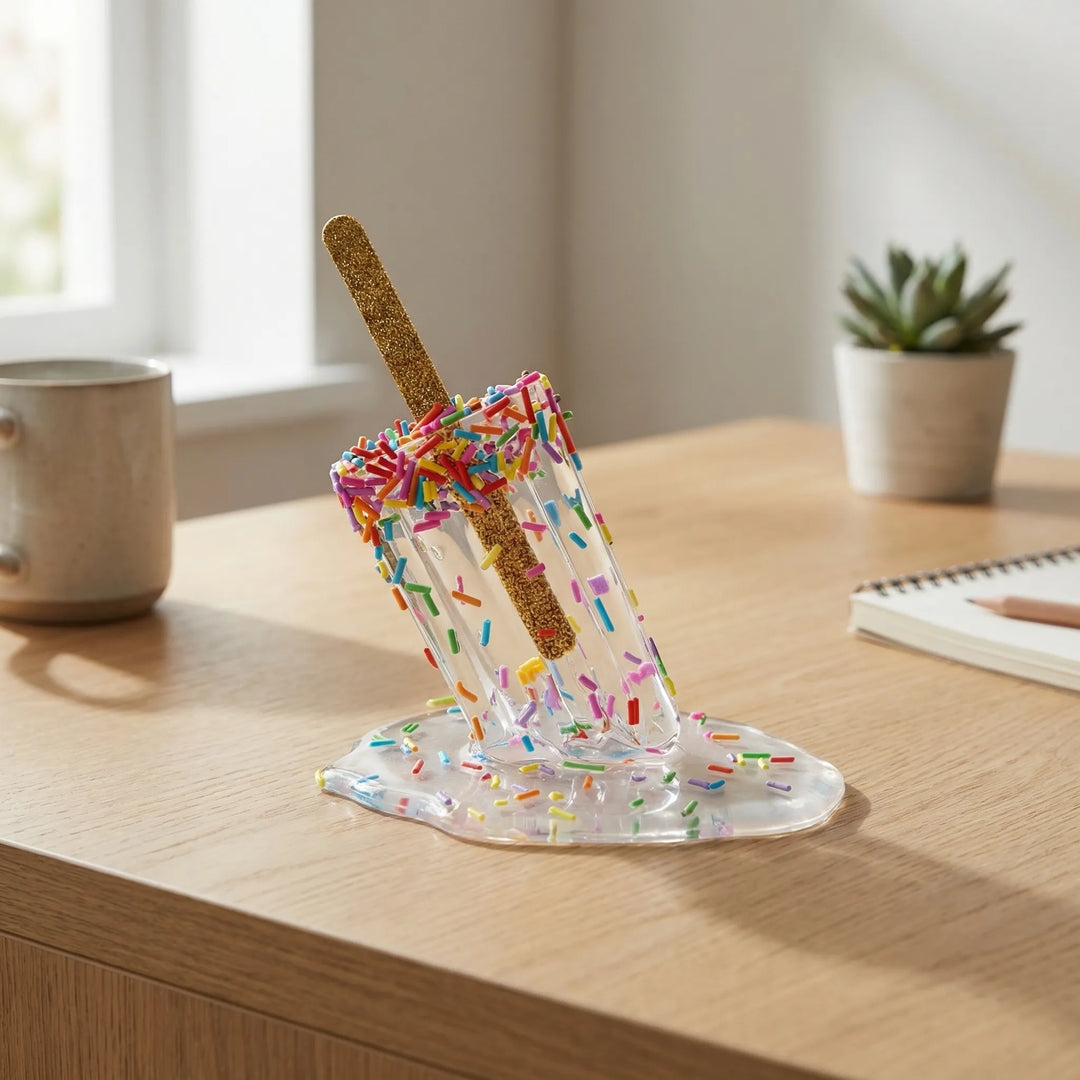 Speels Decoratiebeeldje Met Smelteffect - Popsculpt