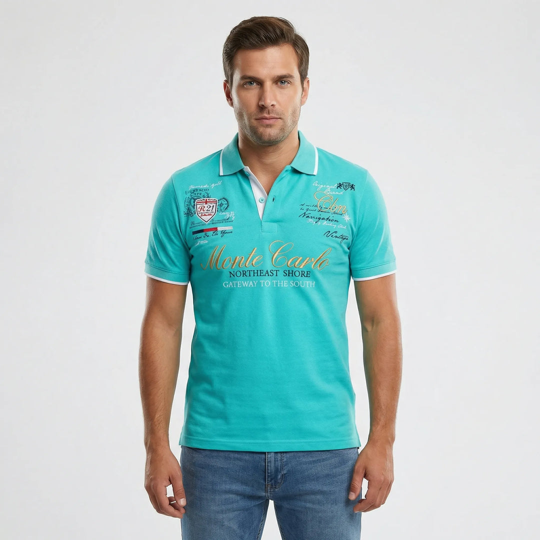 Sportief-Elegante Polo Met Kraag - Blake