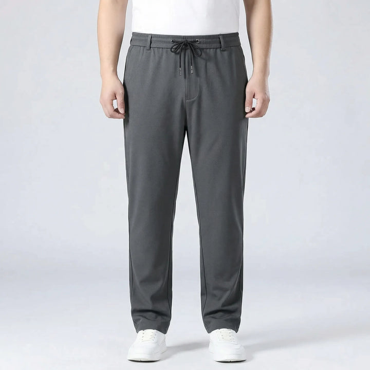 Straight Fit Elastic Waist Casual Pants - Donnie