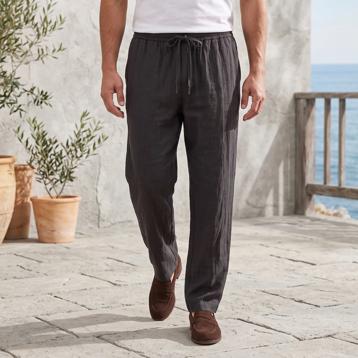 Straight Leg Casual Summer Pants -  Charles