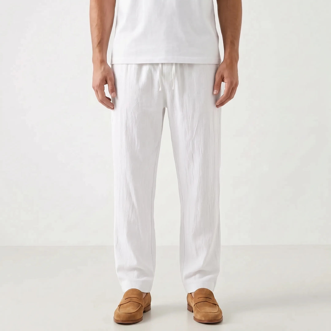 Straight Leg Casual Summer Pants -  Charles