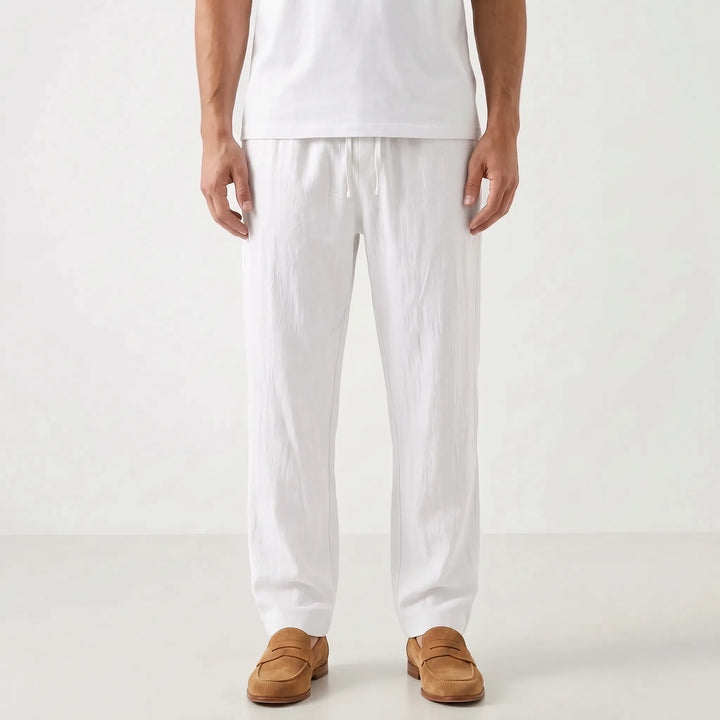 Straight Leg Casual Summer Pants -  Charles