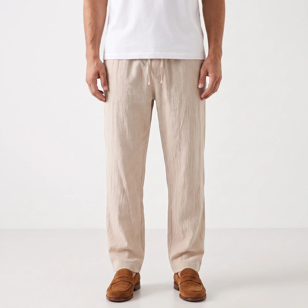 Straight Leg Casual Summer Pants -  Charles