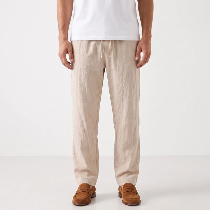Straight Leg Casual Summer Pants -  Charles