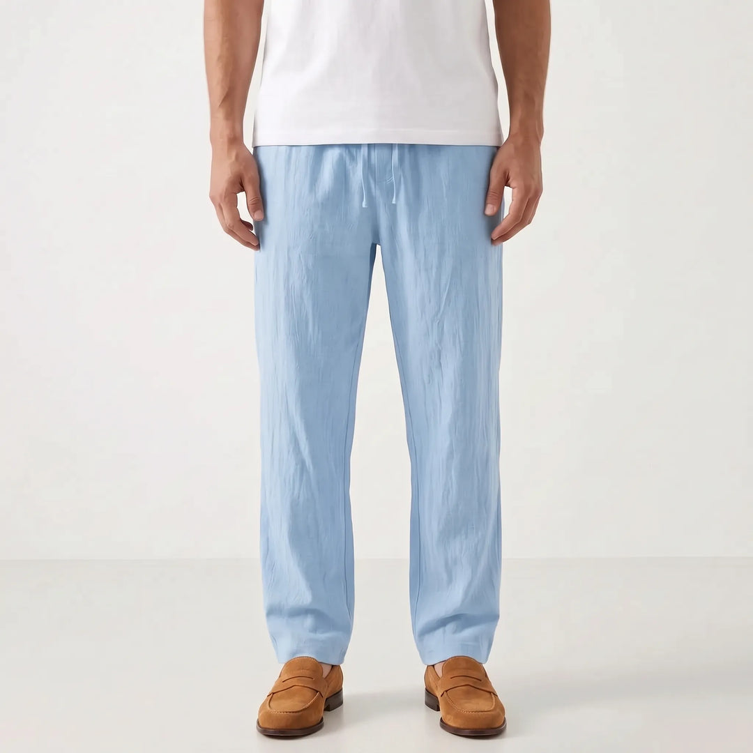 Straight Leg Casual Summer Pants -  Charles