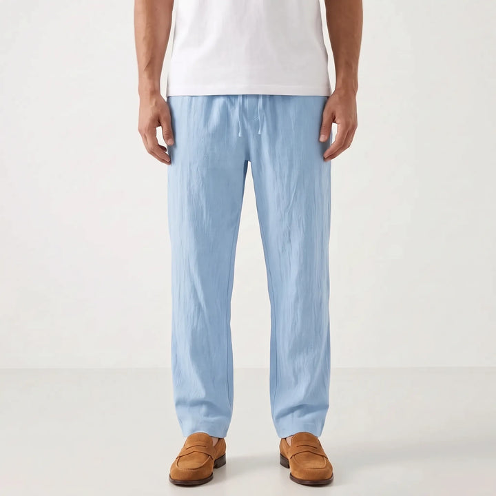 Straight Leg Casual Summer Pants -  Charles