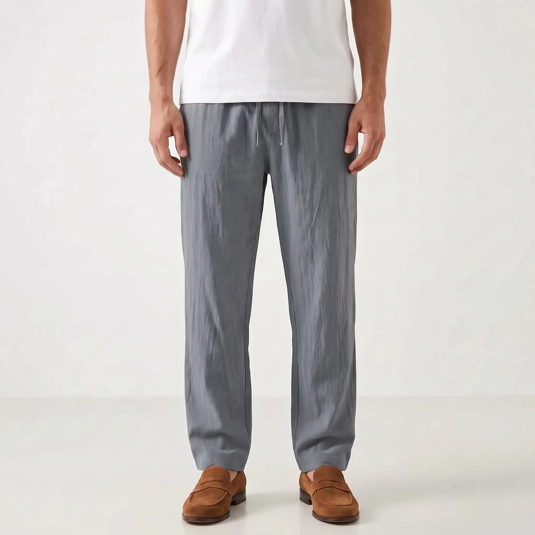 Straight Leg Casual Summer Pants -  Charles