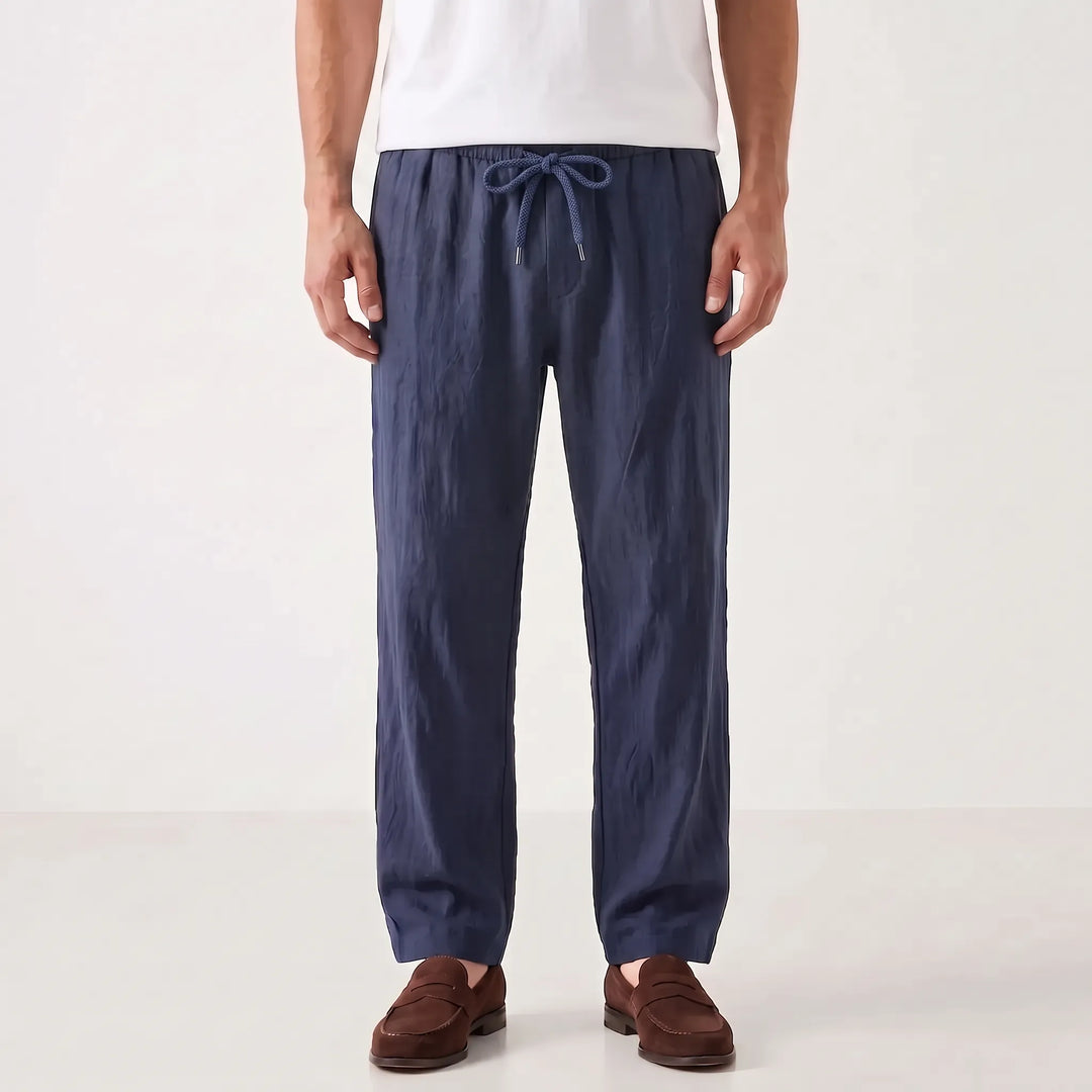 Straight Leg Casual Summer Pants -  Charles