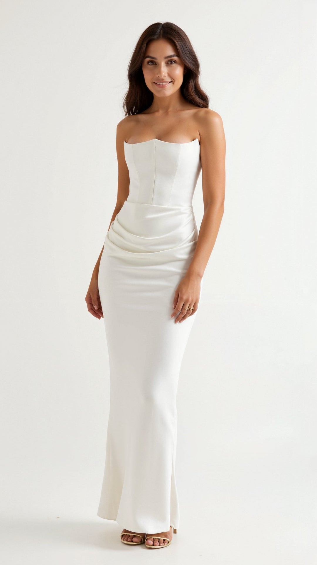 Strapless Fitted Column Maxi Dress - Whitney