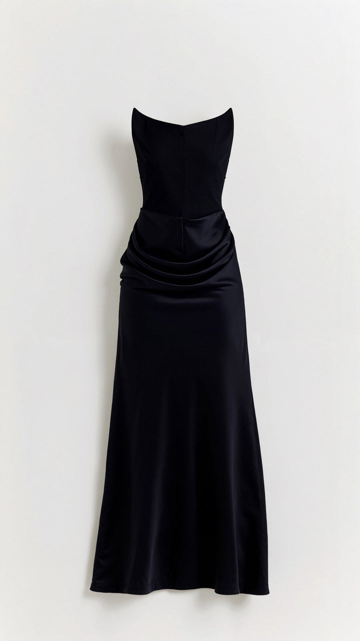 Strapless Fitted Column Maxi Dress - Whitney