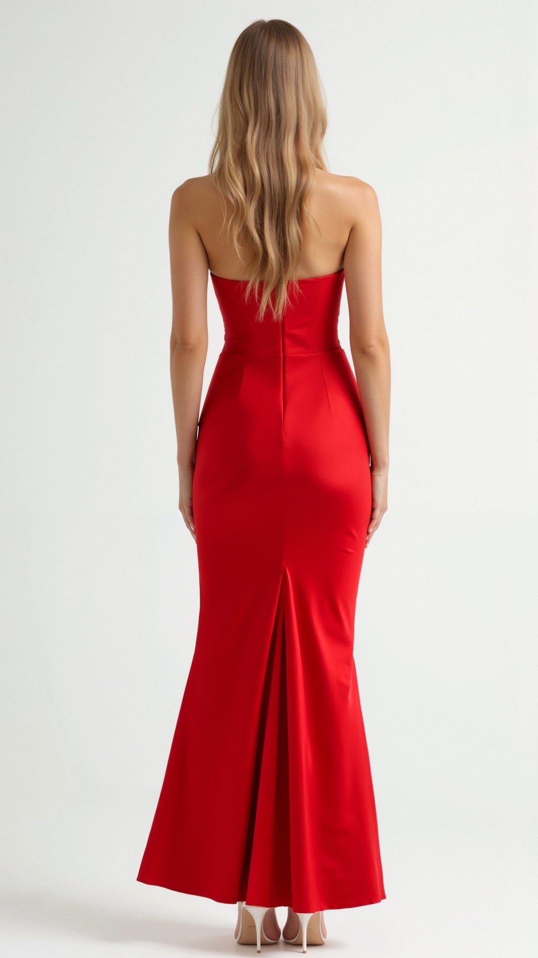 Strapless Fitted Column Maxi Dress - Whitney