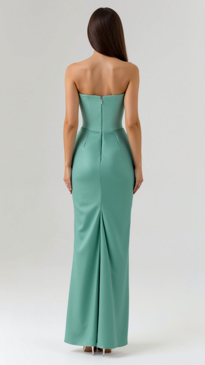 Strapless Fitted Column Maxi Dress - Whitney