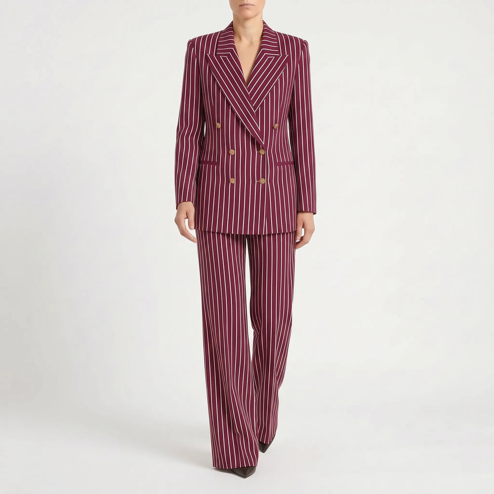 Striped Women Pant Suit -  Courtney