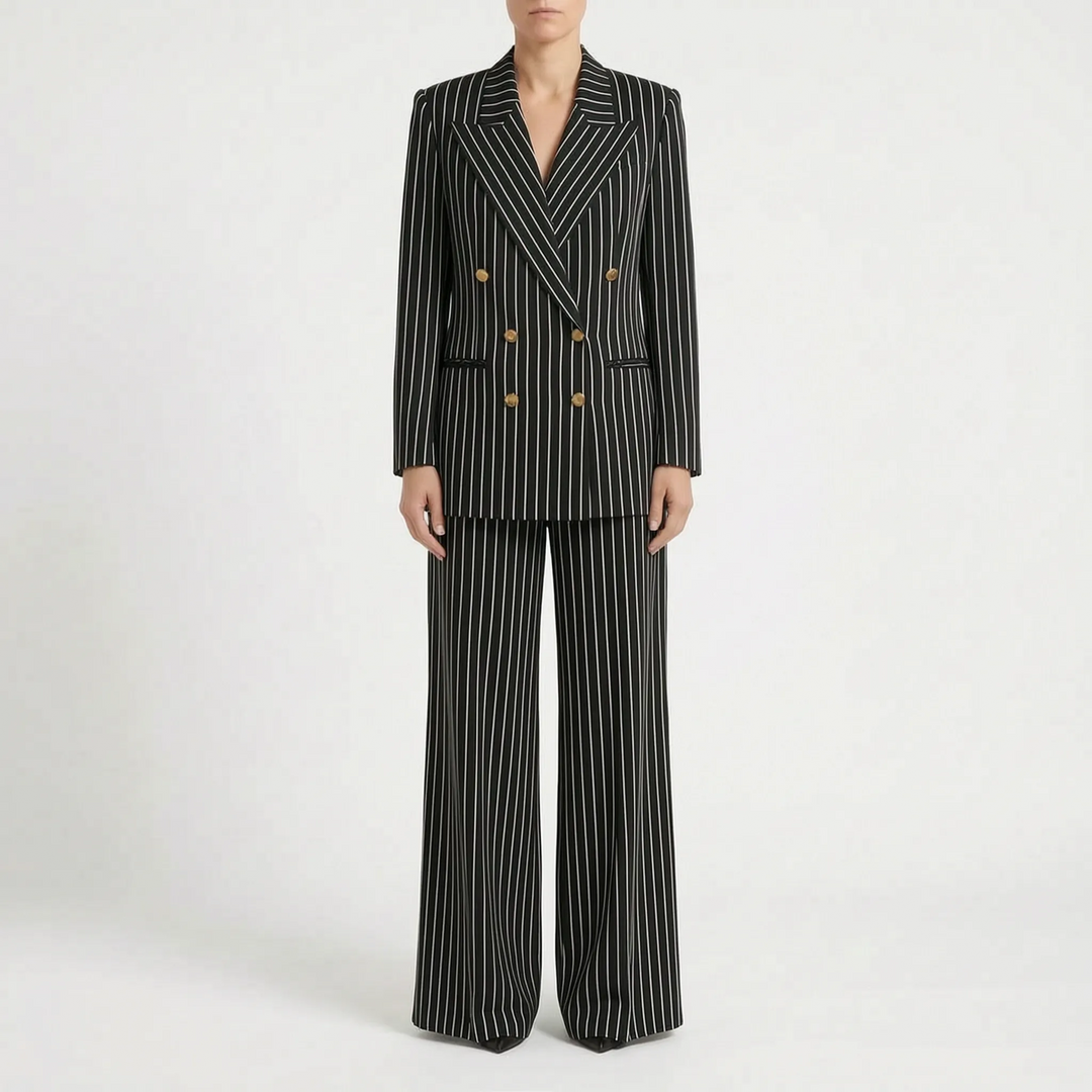 Striped Women Pant Suit -  Courtney