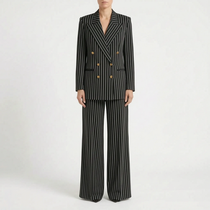 Striped Women Pant Suit -  Courtney