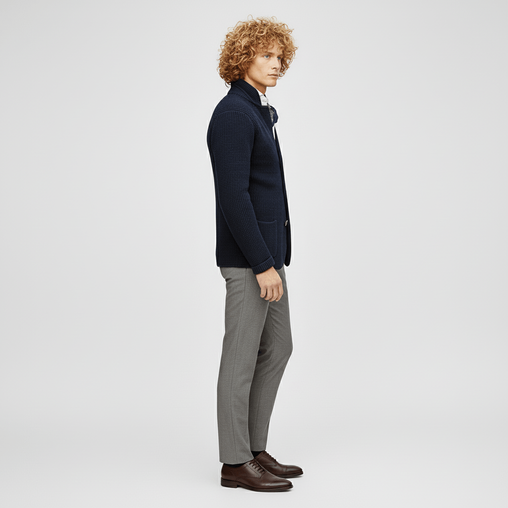 Strukturierter Strickjacke Mit Langen Ärmeln - Lennox