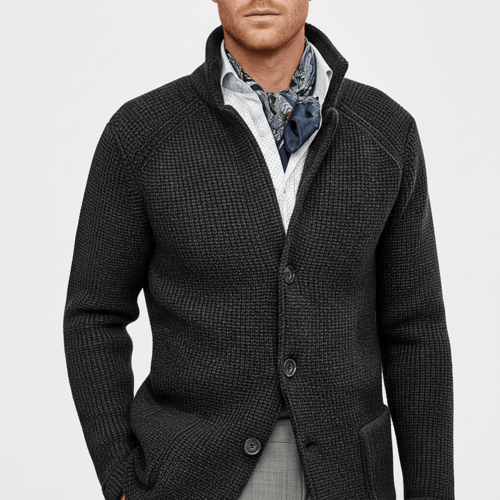 Strukturierter Strickjacke Mit Langen Ärmeln - Lennox