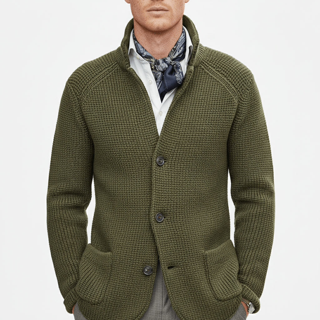 Strukturierter Strickjacke Mit Langen Ärmeln - Lennox