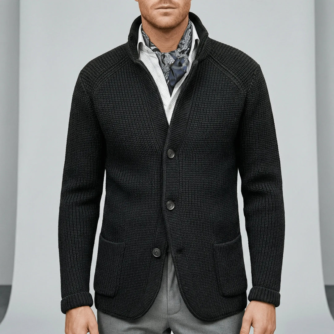 Strukturierter Strickjacke Mit Langen Ärmeln - Lennox