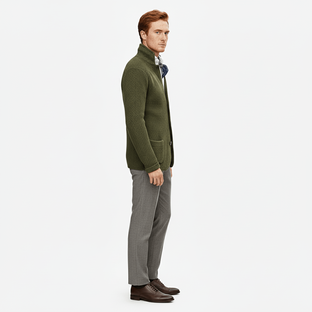 Strukturierter Strickjacke Mit Langen Ärmeln - Lennox