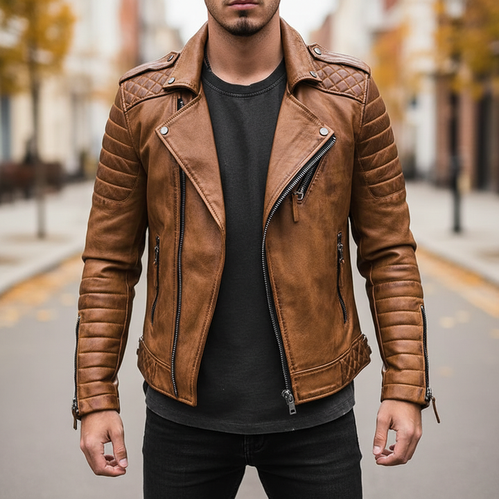 Stylishe Bikerjacke - Roman